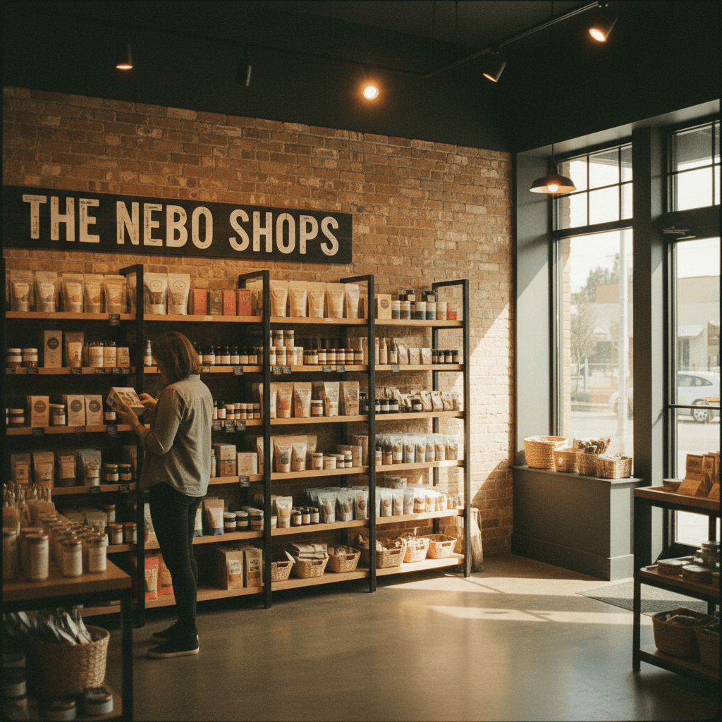 Customer shopping at The Nebo Shops in Nephi