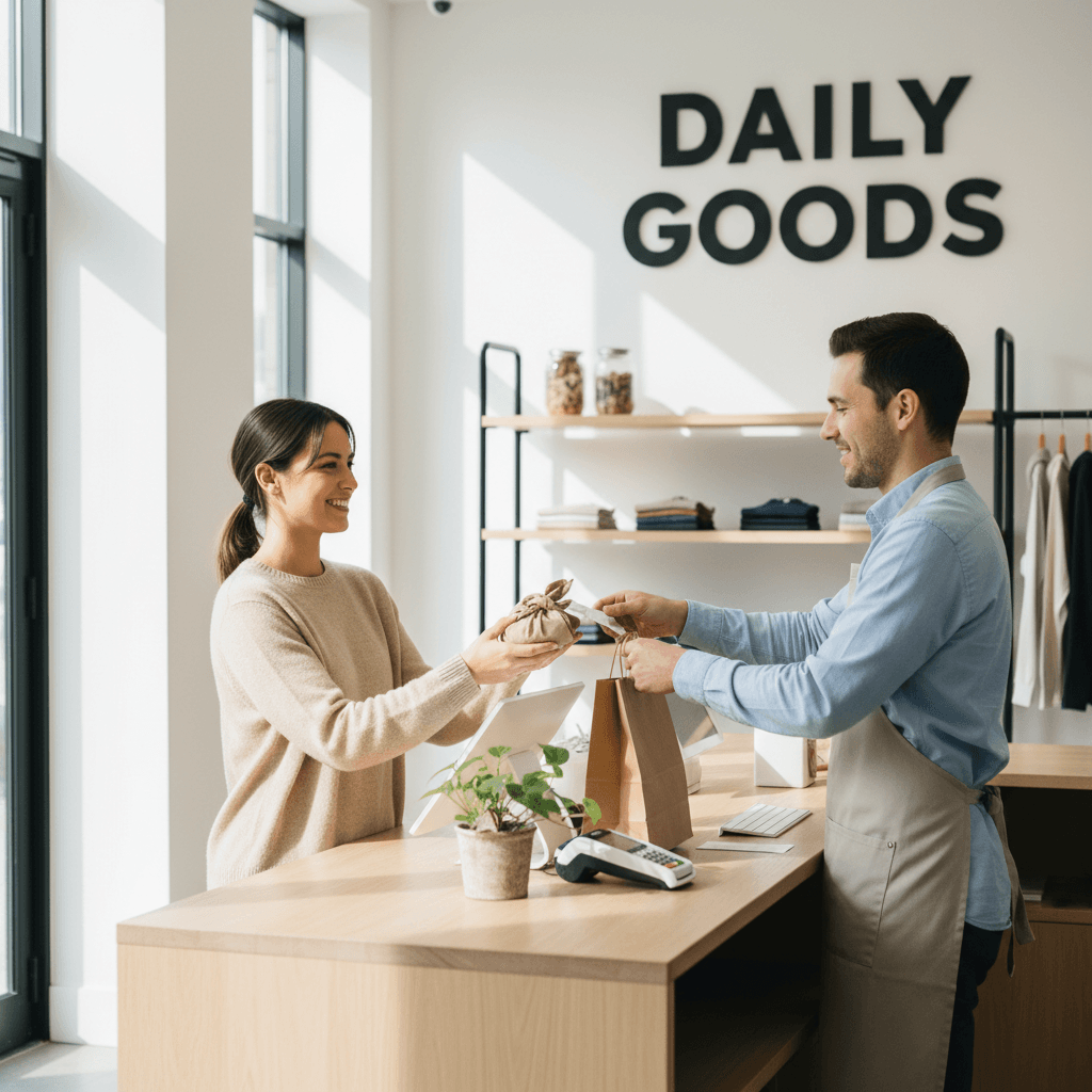 Customer checkout experience at The Nebo Shops