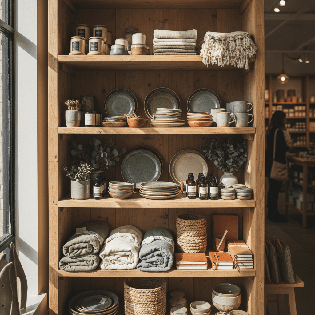 In-store product display and organization
