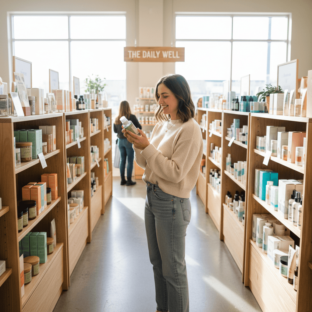 Customer shopping in-store at The Nebo Shops